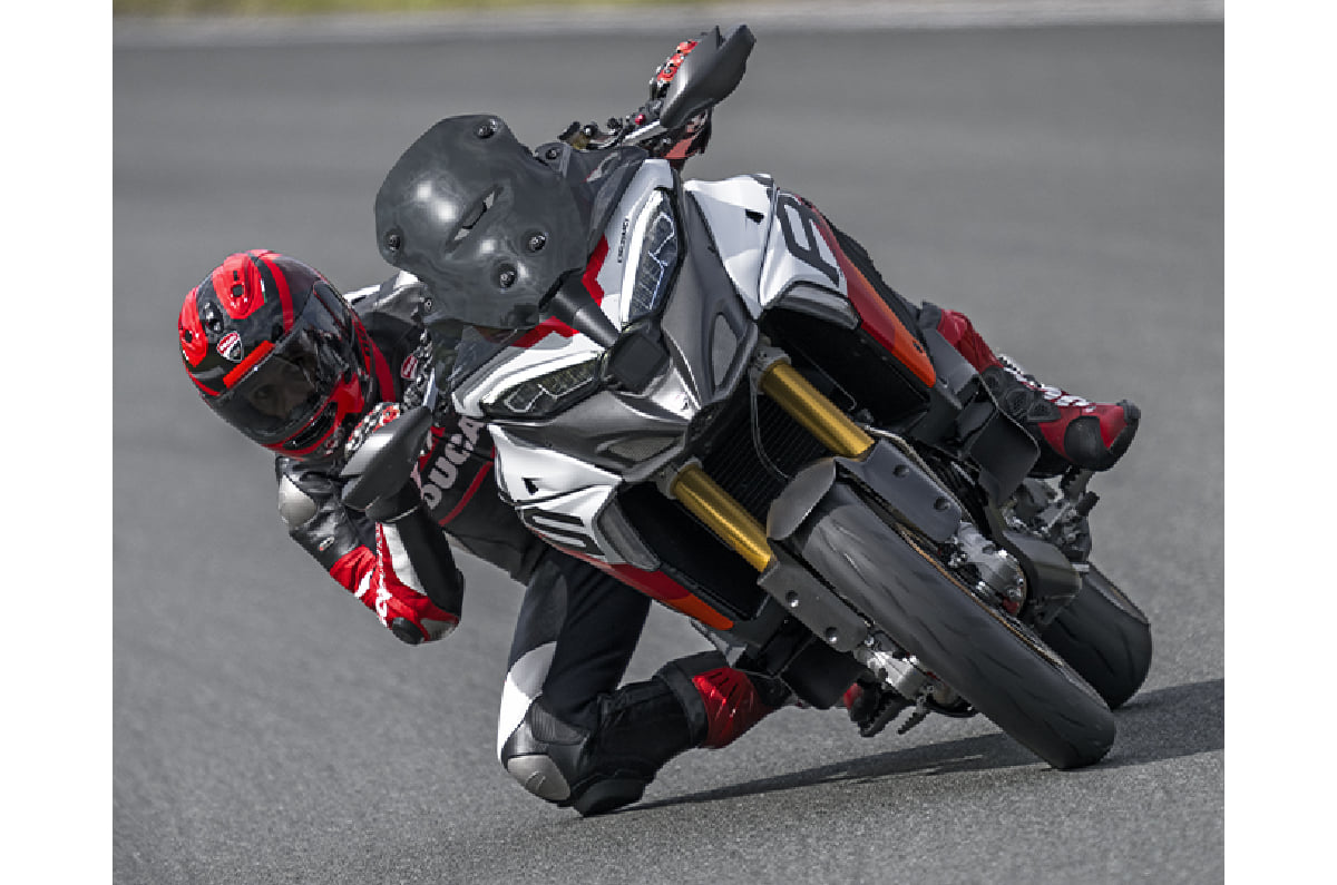 Ducati Multistrada V4 RS cornering shot